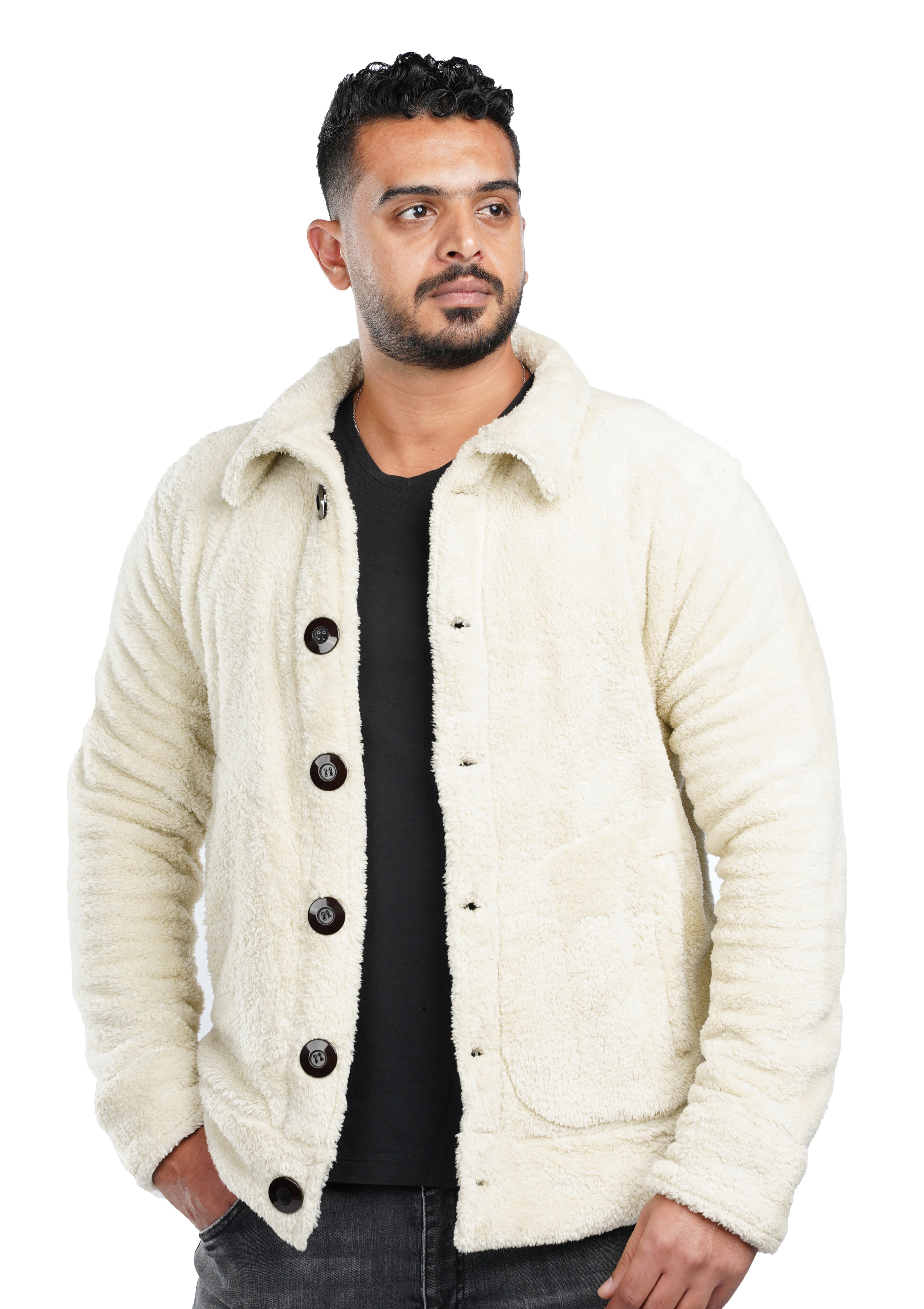 Light Beige Fur Jacket